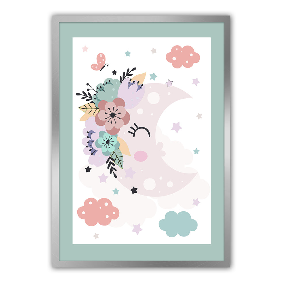 Floral Half Moon