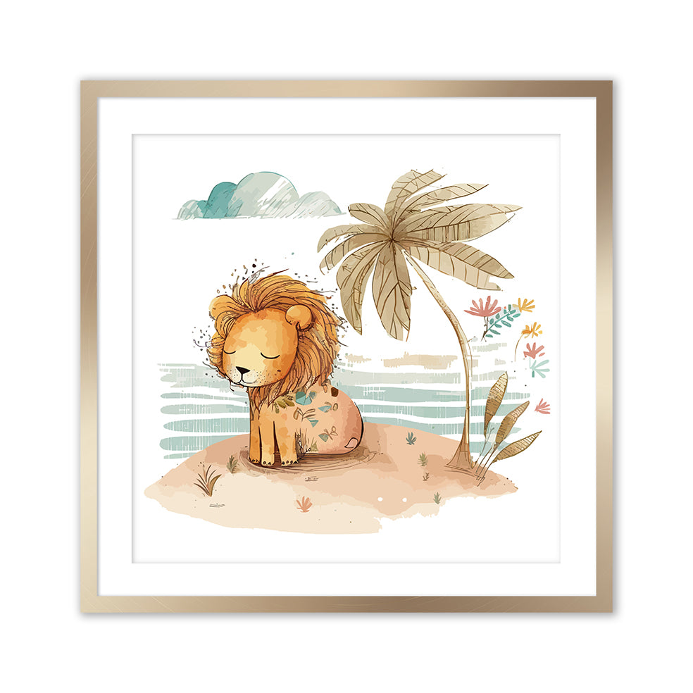 Cute Island Lion