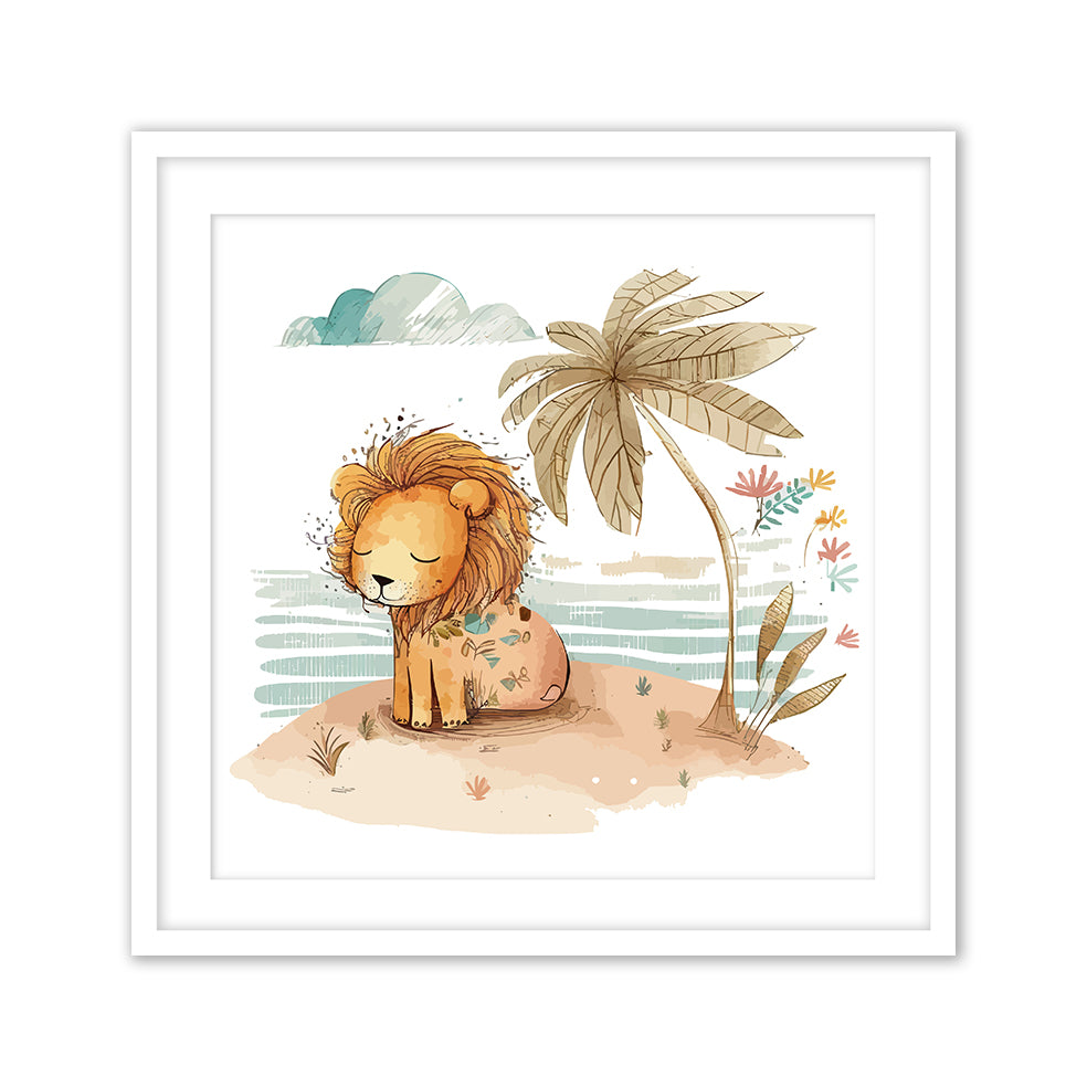 Cute Island Lion