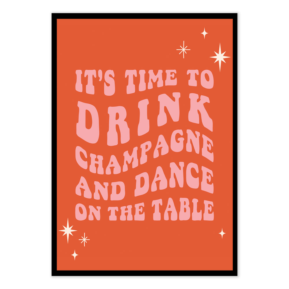 It's Time Festive Print