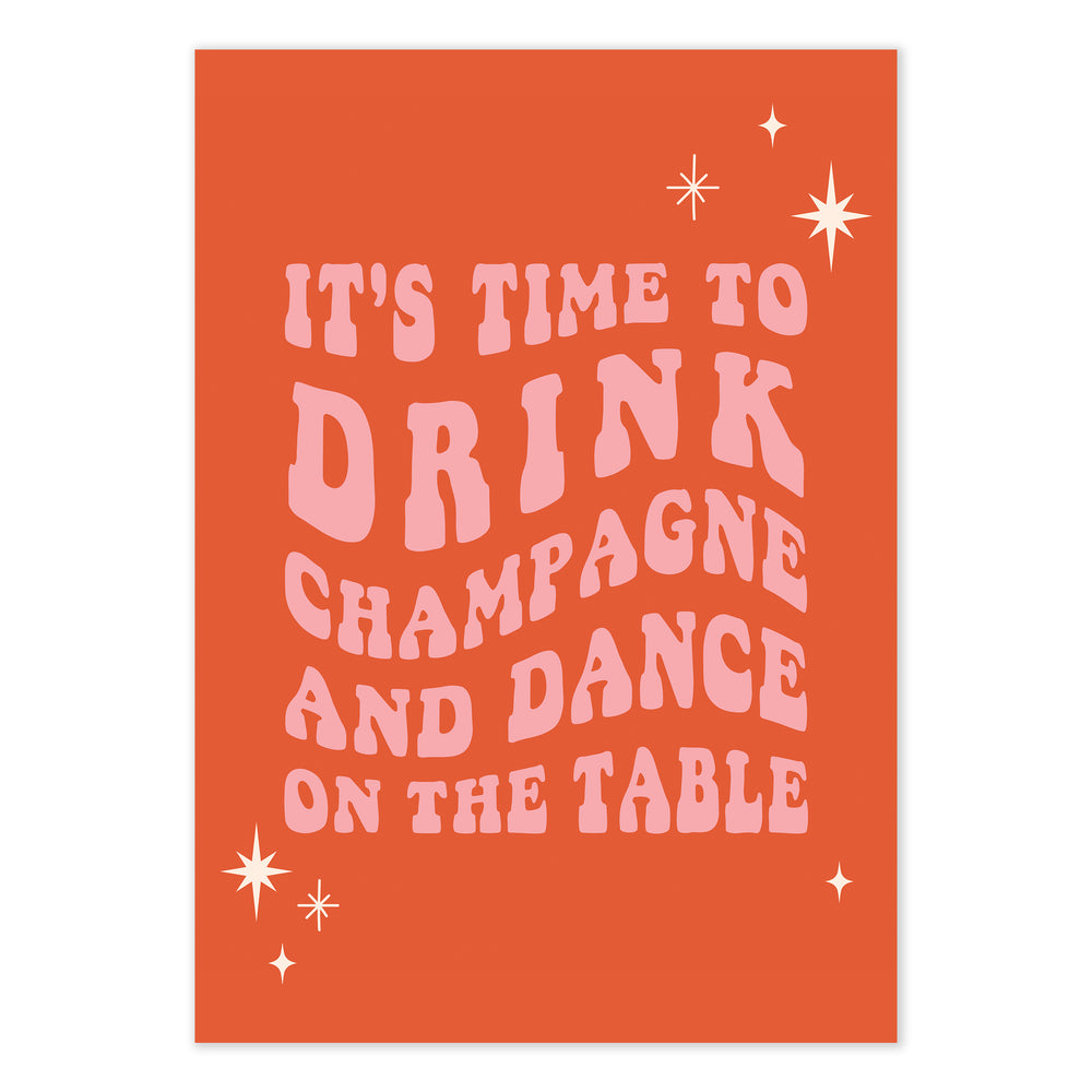It's Time Festive Print