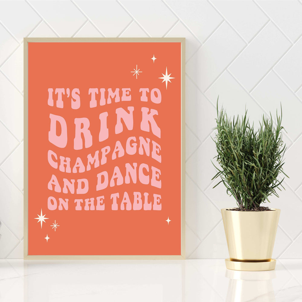 It's Time Festive Print