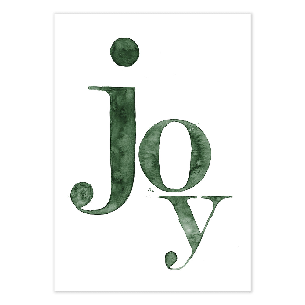 Green Joy Festive Graphic Print