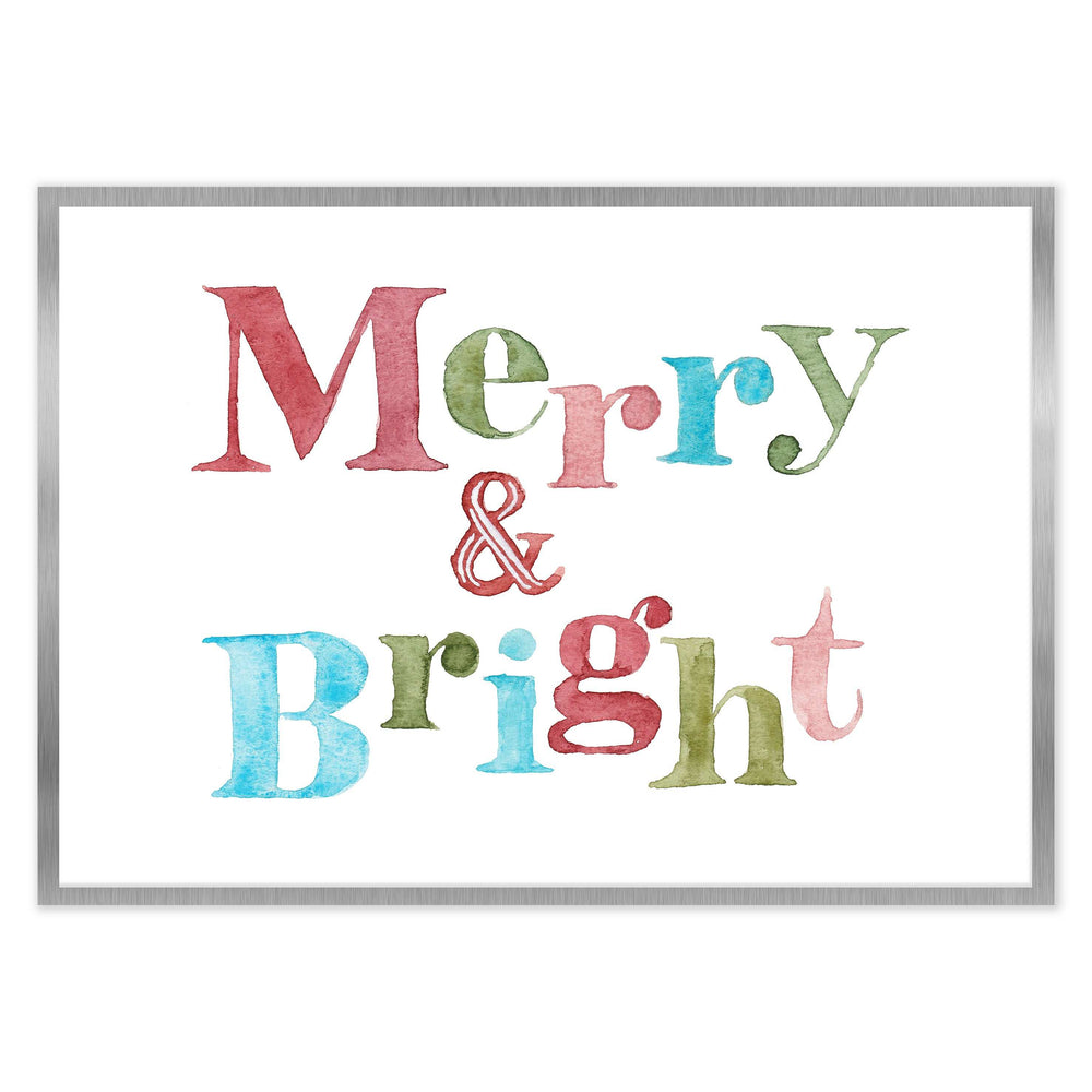Merry And Bright Festive Print