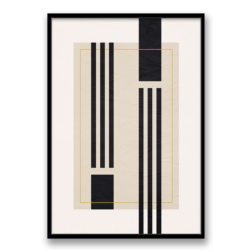 Japandi Geometric Harmony Wall Art - Piece 2