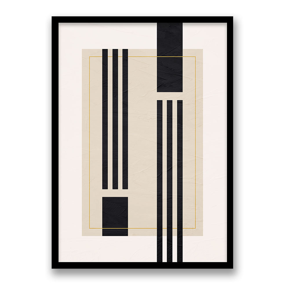 Japandi Geometric Harmony Wall Art - Piece 2