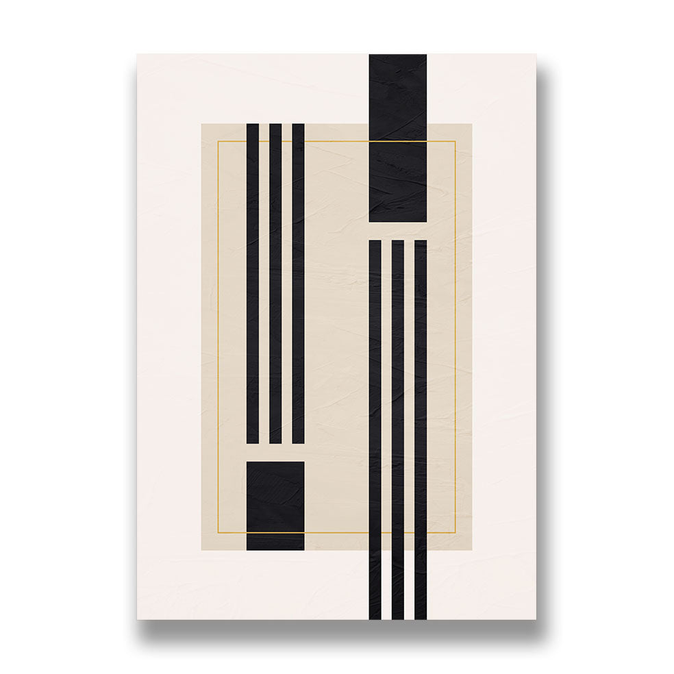Japandi Geometric Harmony Wall Art - Piece 2