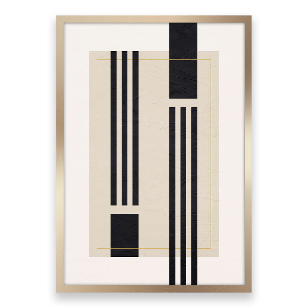 Japandi Geometric Harmony Wall Art - Piece 2