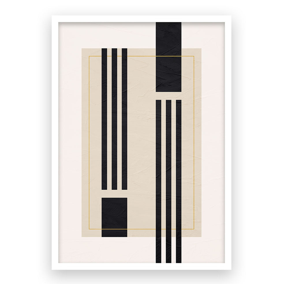 Japandi Geometric Harmony Wall Art - Piece 2