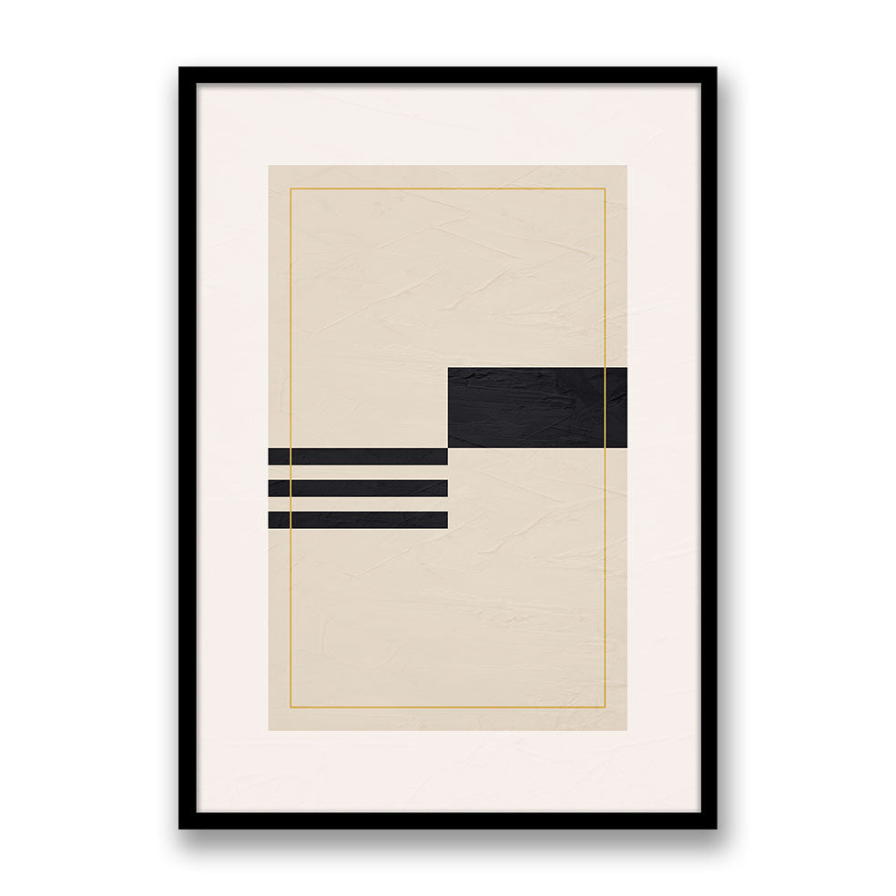 Japandi Geometric Harmony Wall Art - Piece 1