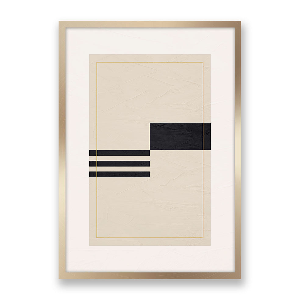 Japandi Geometric Harmony Wall Art - Piece 1