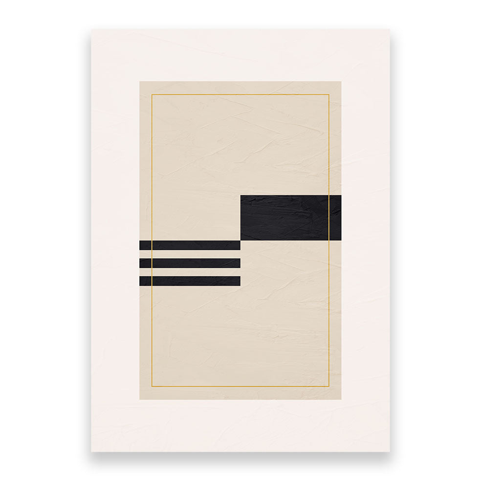 Japandi Geometric Harmony Wall Art - Piece 1