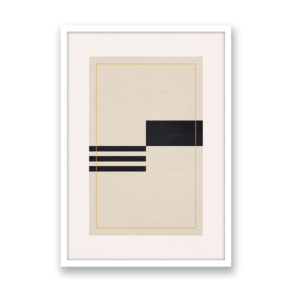 Japandi Geometric Harmony Wall Art - Piece 1