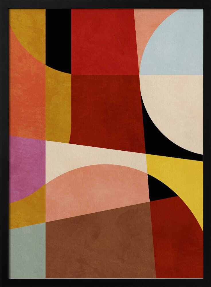 Warm Colors Bauhaus Geometry2