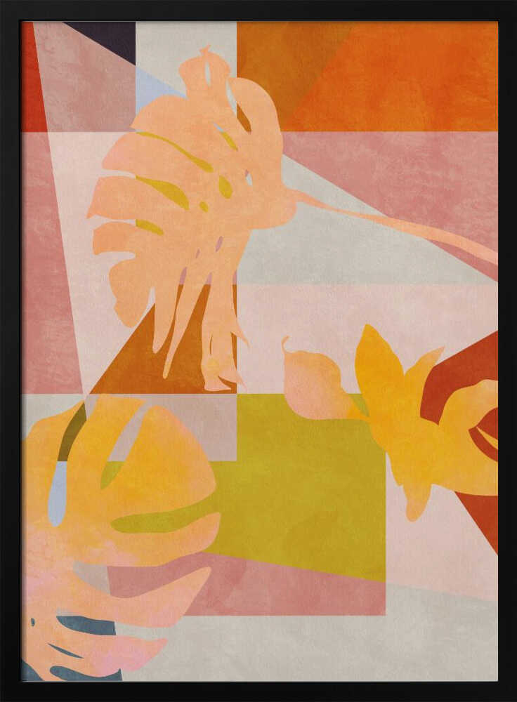 Organic Bauhaus Geometry Leaves