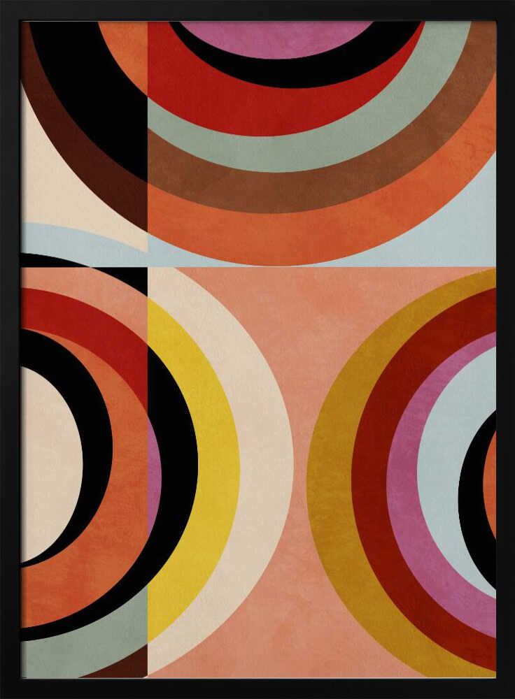 Warm Colors Bauhaus Geometry3