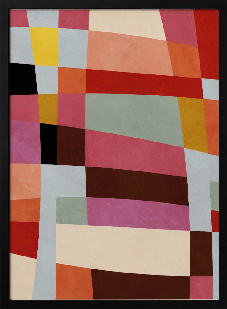 Warm Colors Bauhaus Geometry4