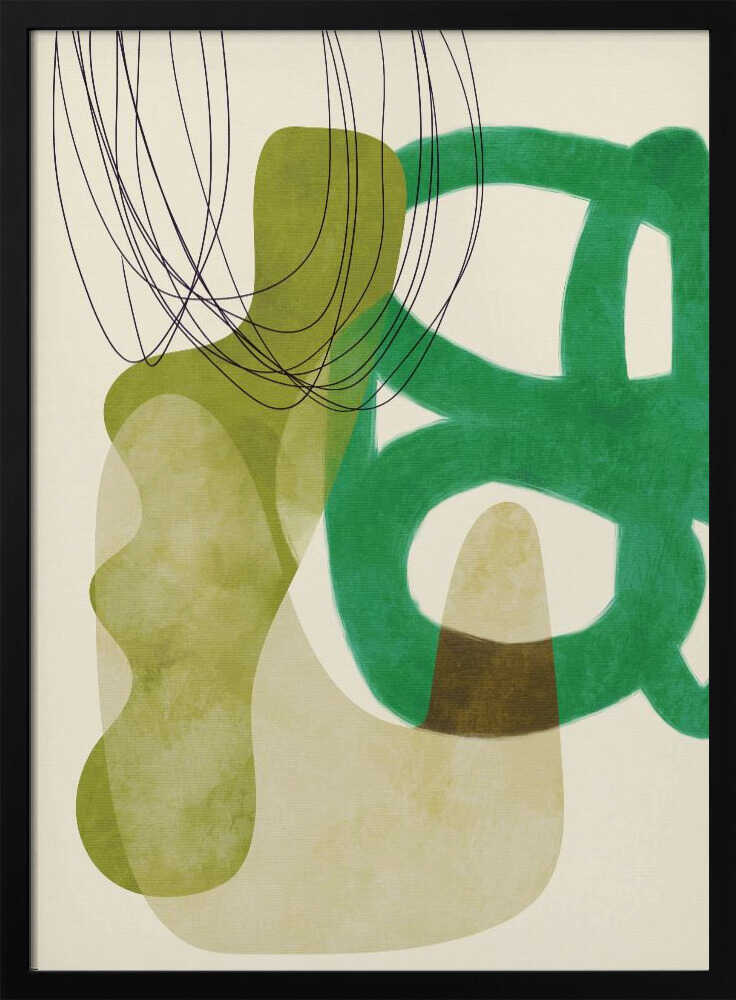 Painted Lines Green Tan Kopie