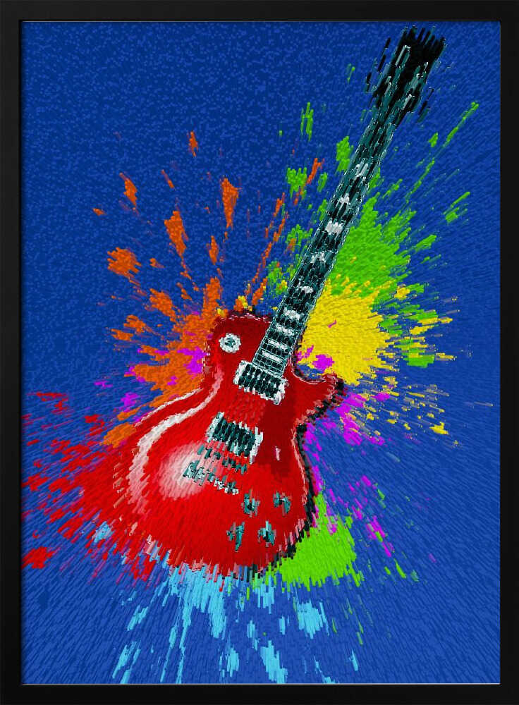 Vibrant Guitar Splash