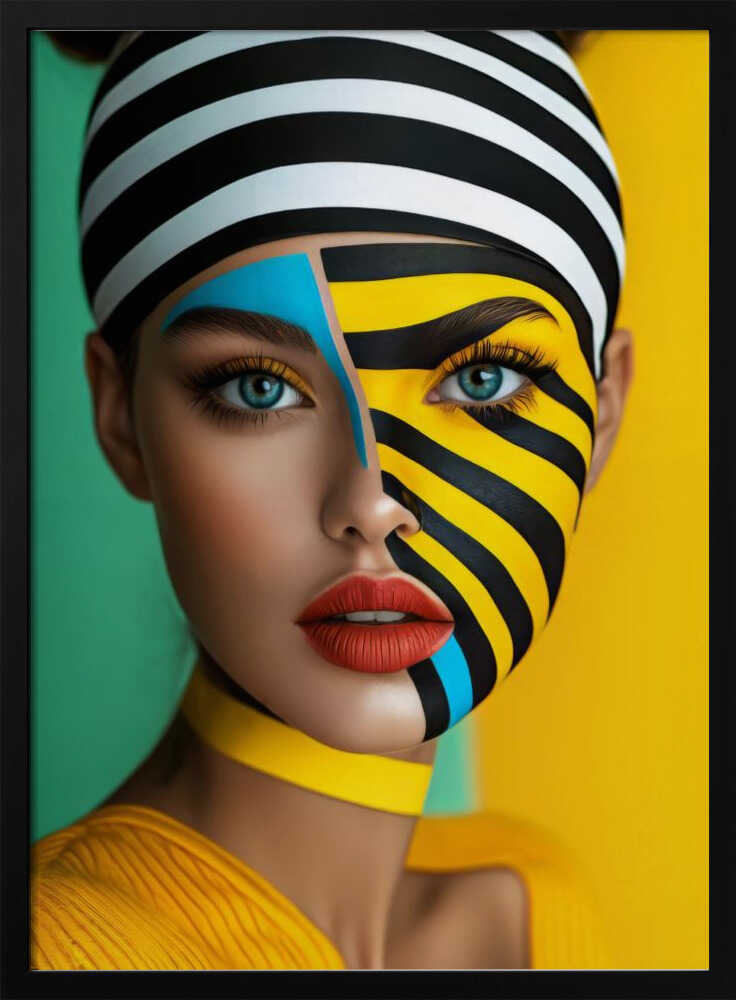 Vibrant Graphic Portrait
