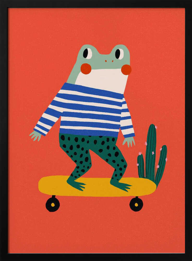 Skating frog