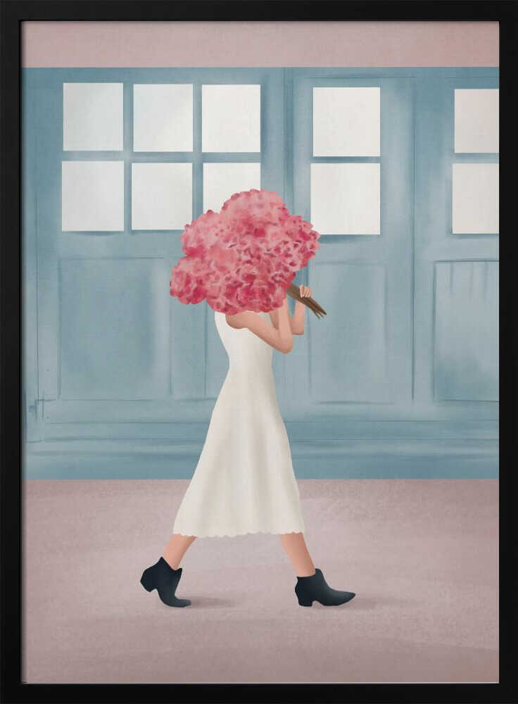 Elegant Walk With Flowers