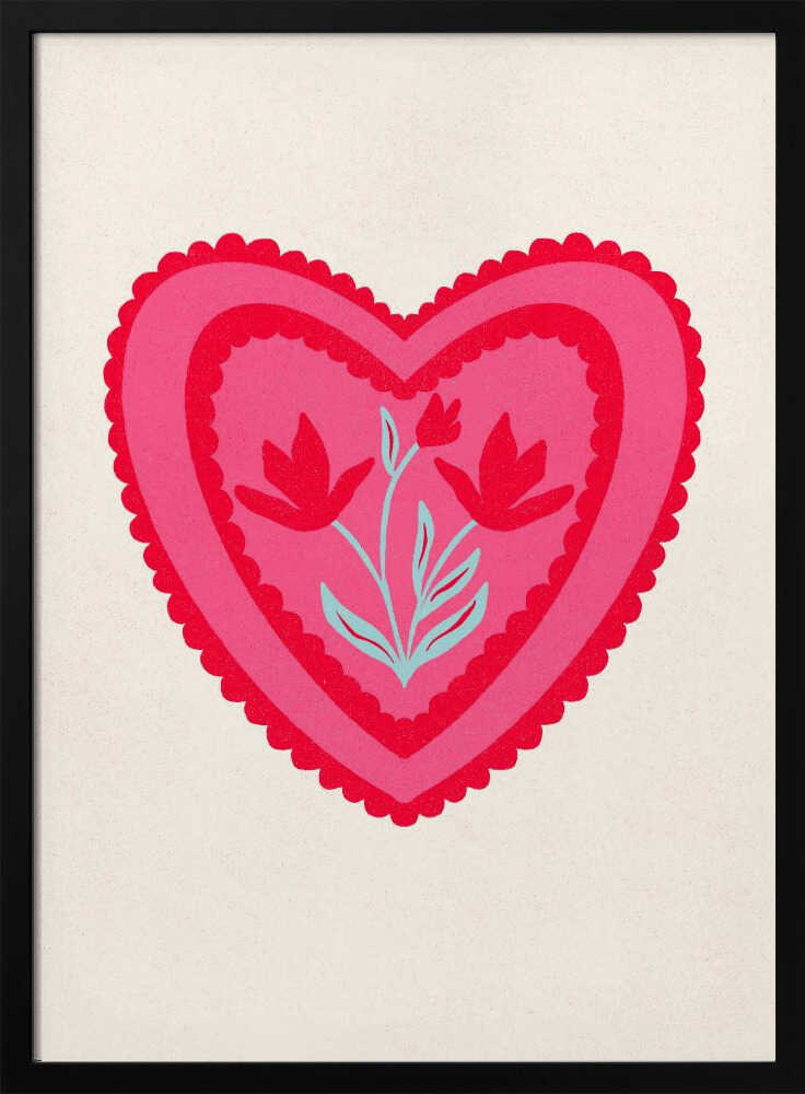 Floral Chocolate box heart
