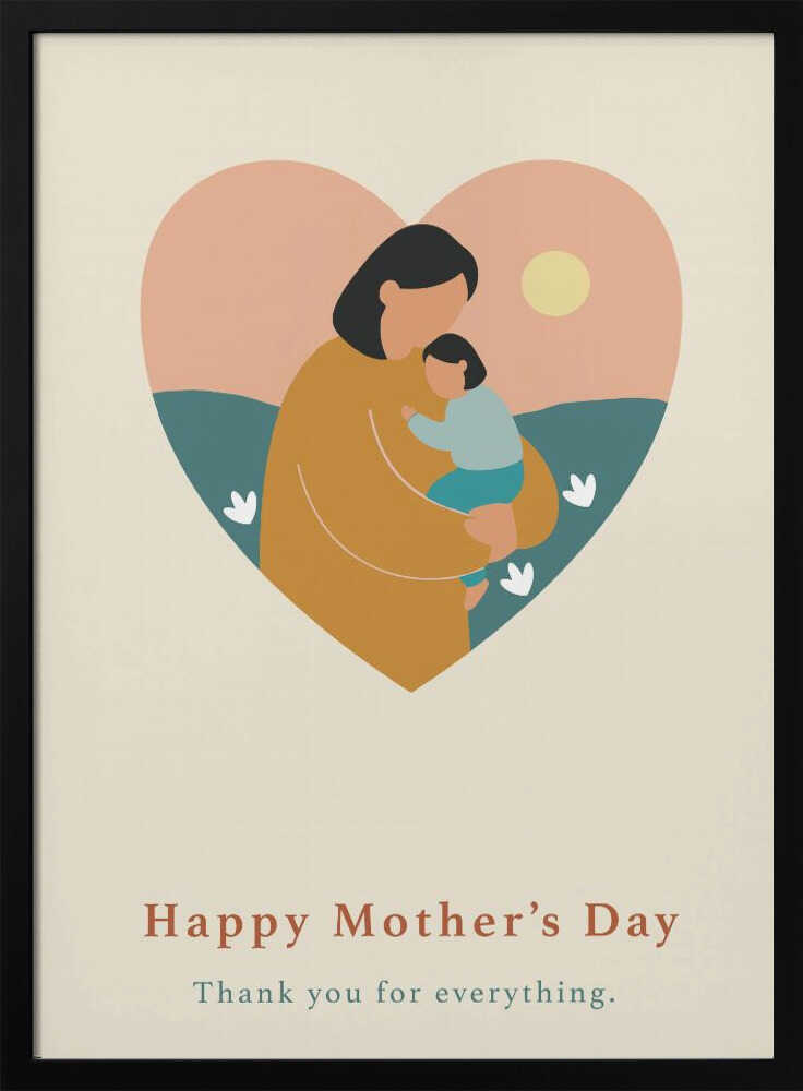 Motherhood Embrace Heart Card