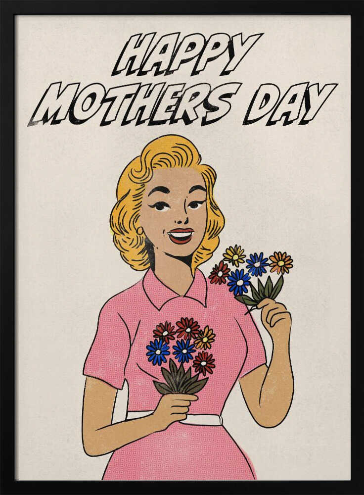Happy Mothers Day Vintage Pop Art
