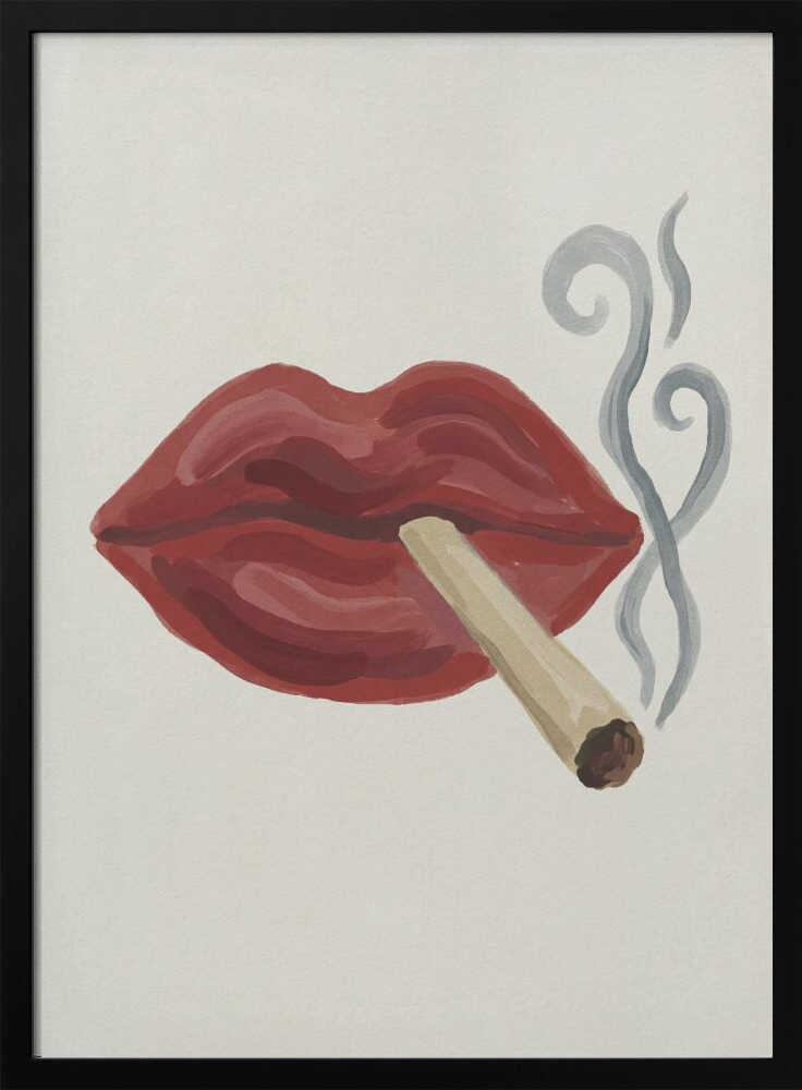 Smoking Red Lips