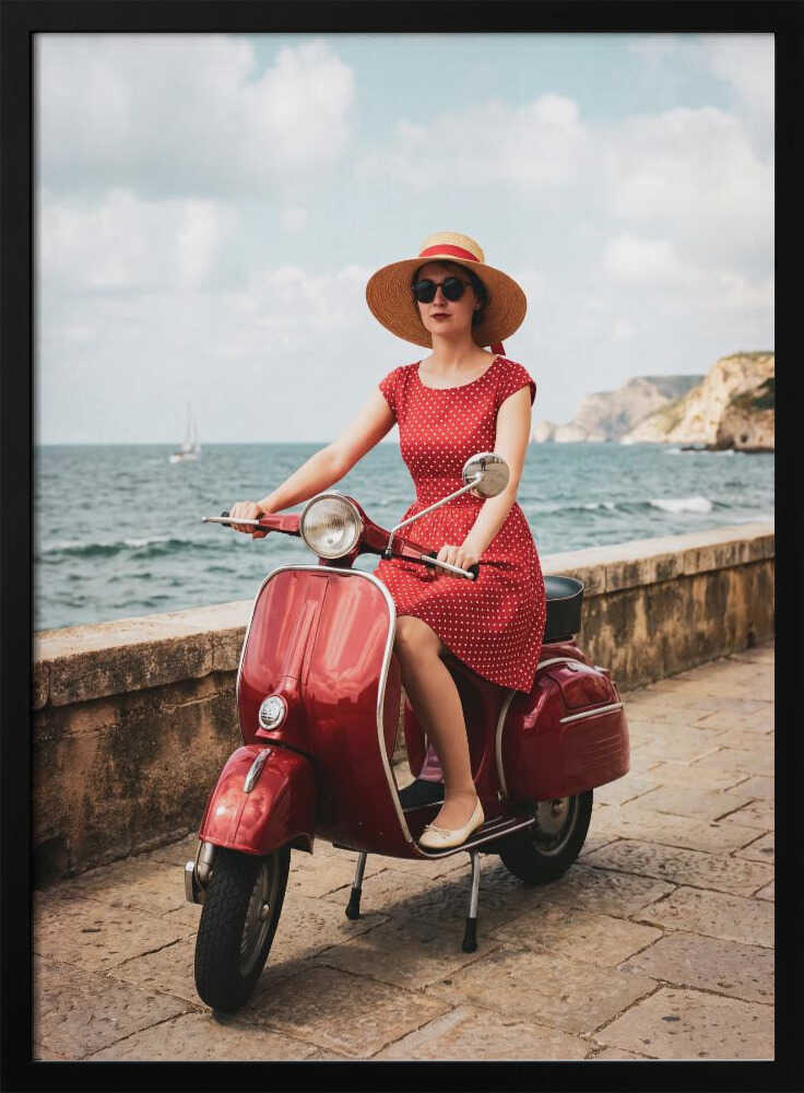 Vintage Ride By The Sea