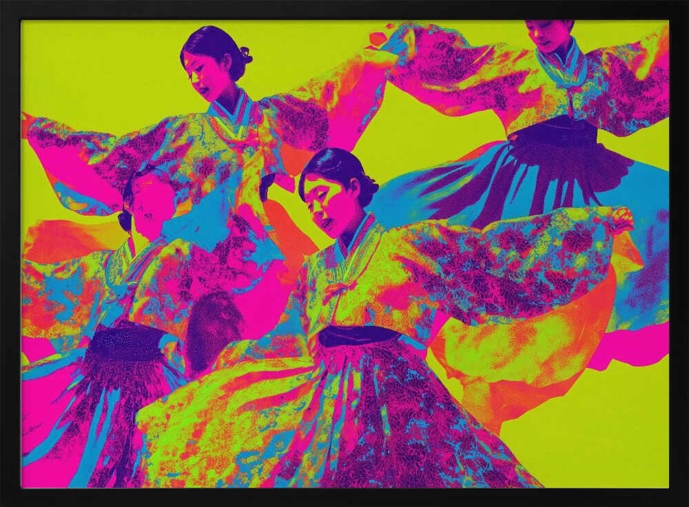 Colorful Hanbok Dancers