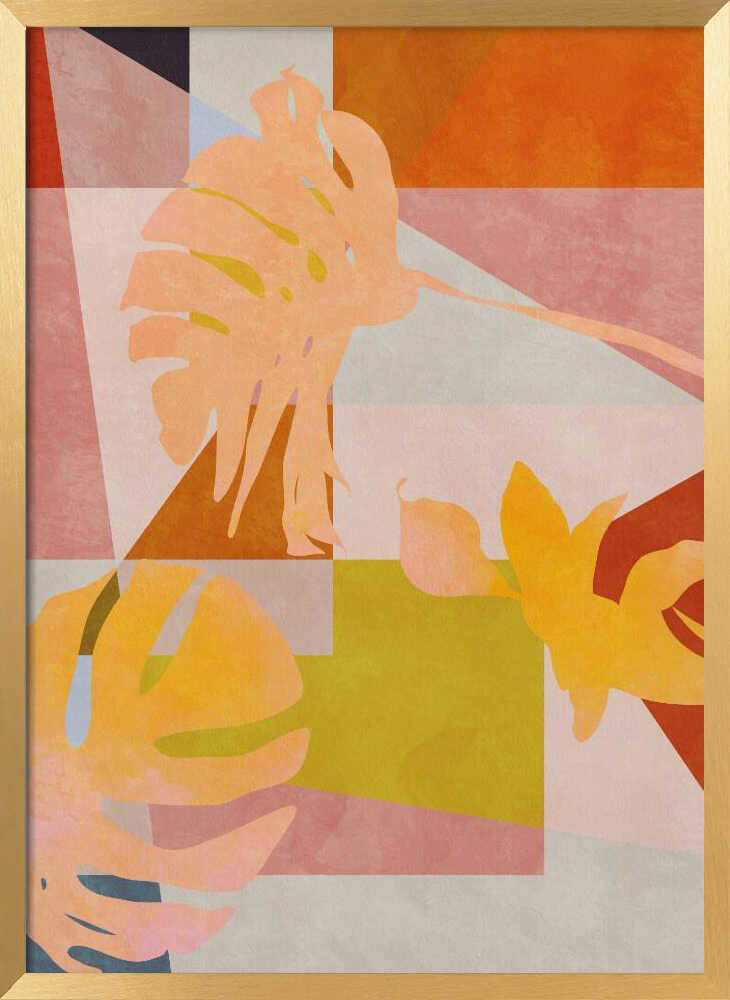 Organic Bauhaus Geometry Leaves