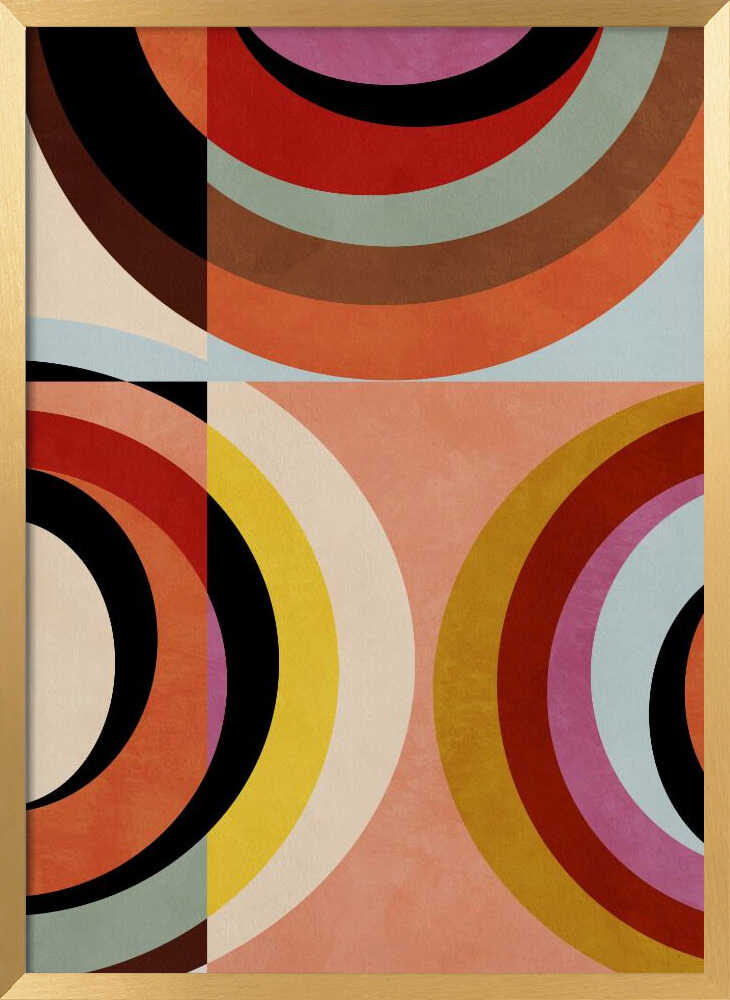 Warm Colors Bauhaus Geometry3