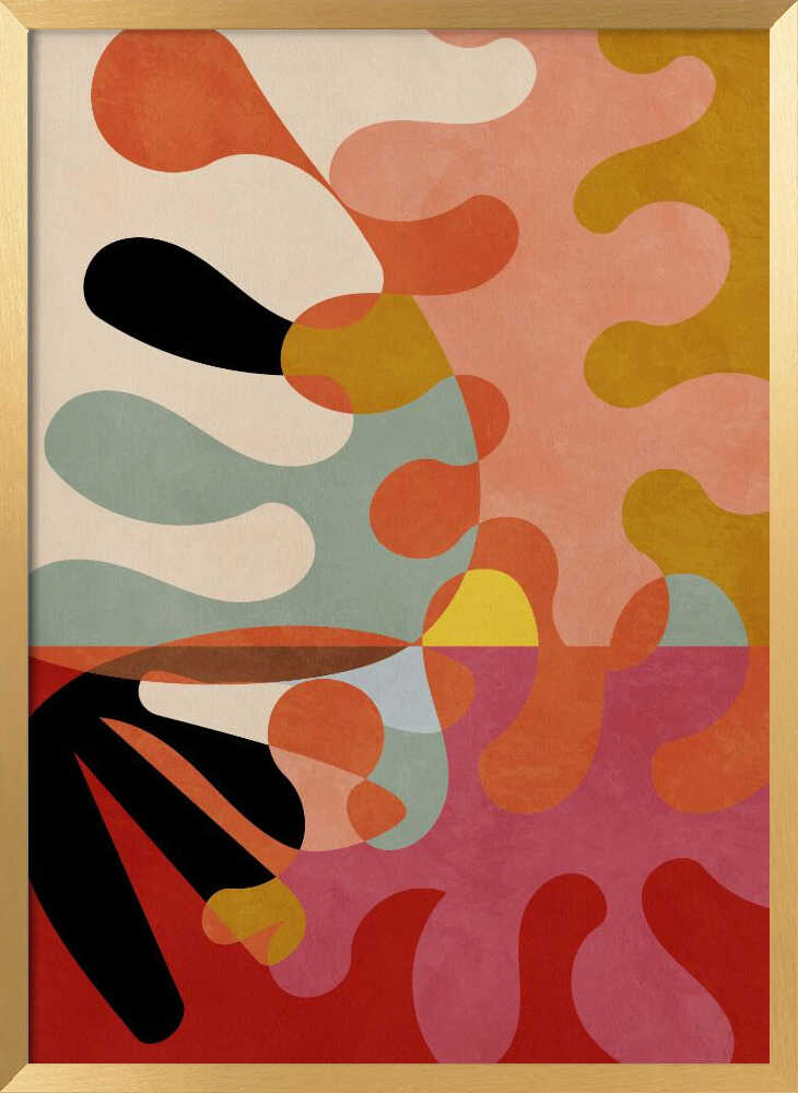 Warm Colors Bauhaus Geometry5