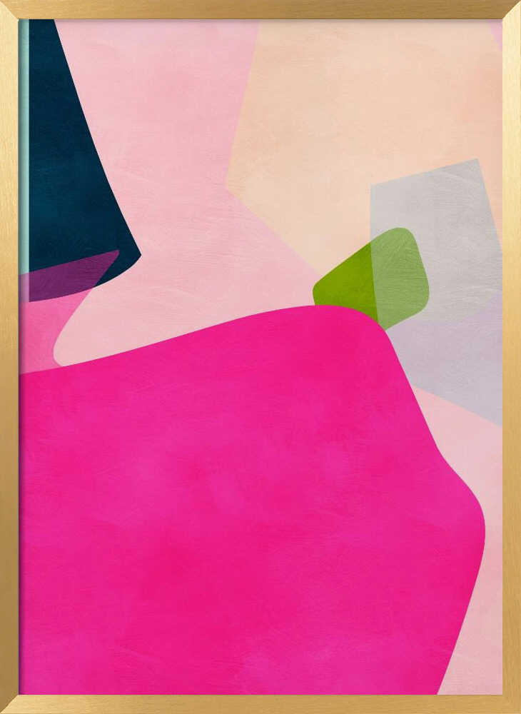 Pink pastel shape