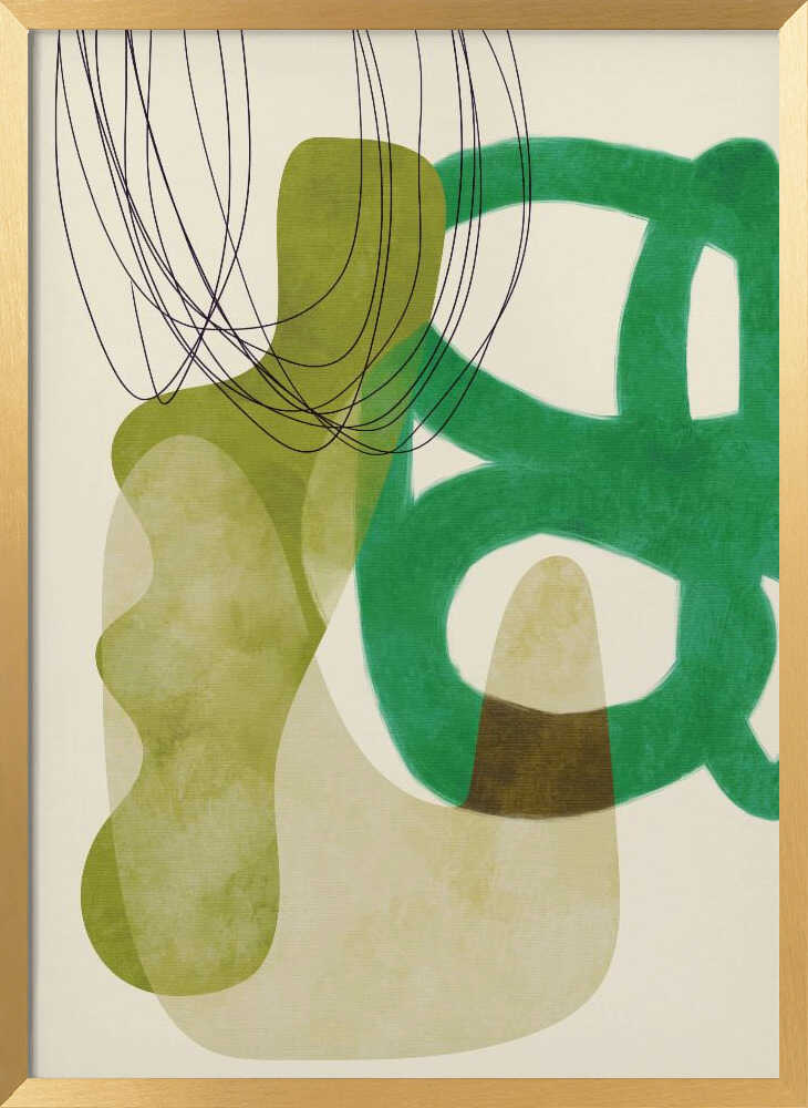 Painted Lines Green Tan Kopie