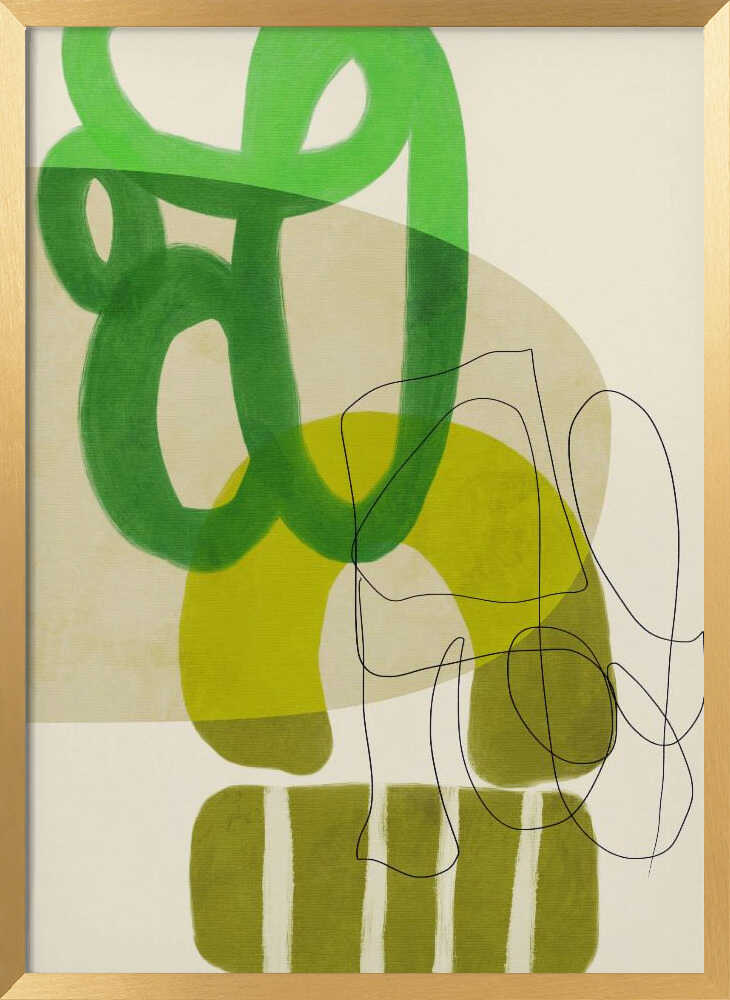 Painted Lines Green Tan 2 Kopie