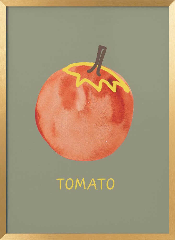 Fresh Watercolor Tomato