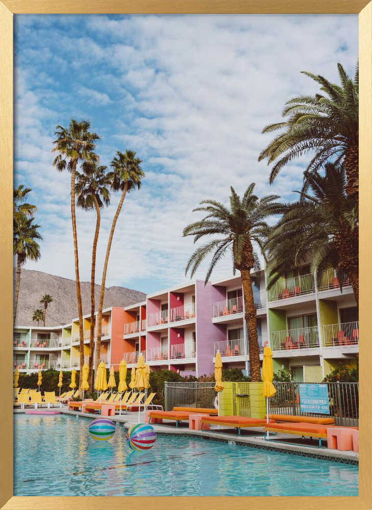 Colorful Poolside Oasis