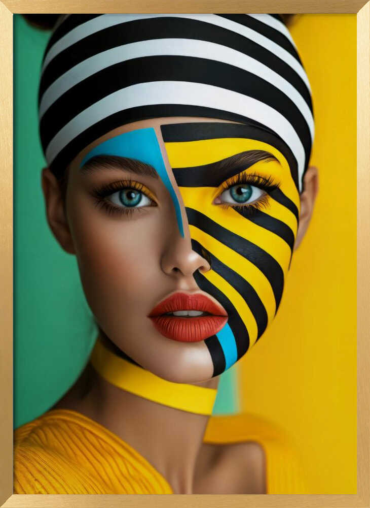 Vibrant Graphic Portrait