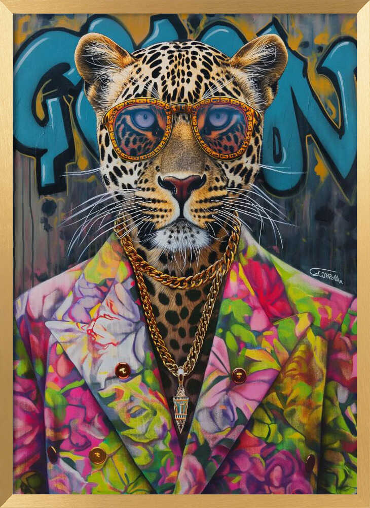 Stylish Leopard Graffiti