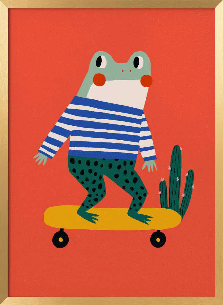 Skating frog