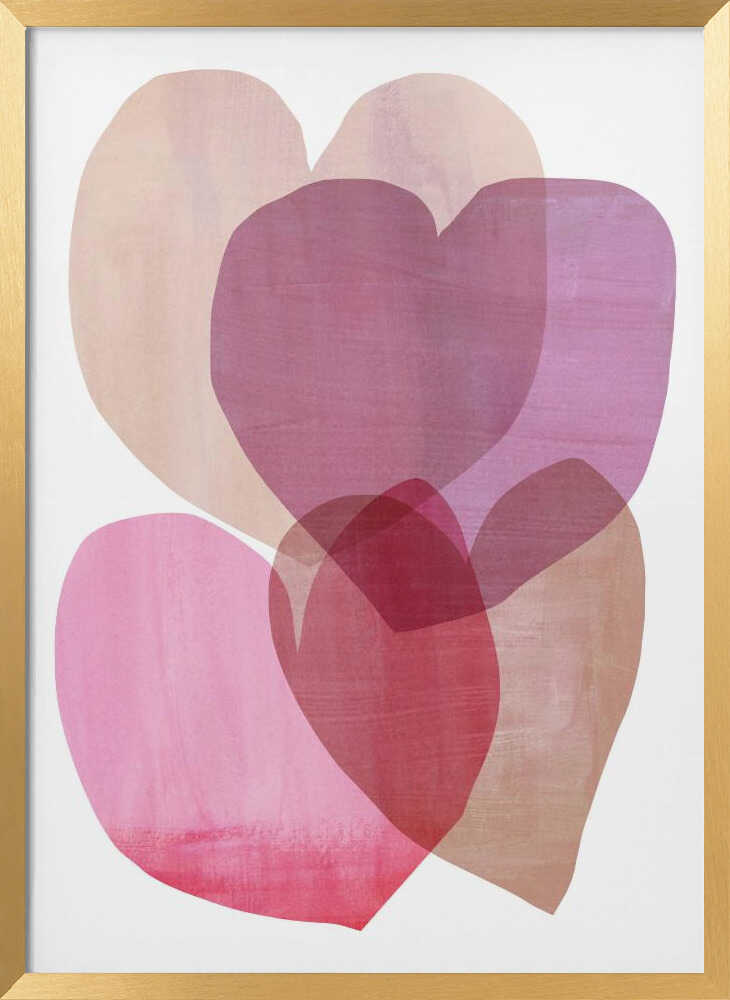 Overlapping Love Tonal Hearts 3