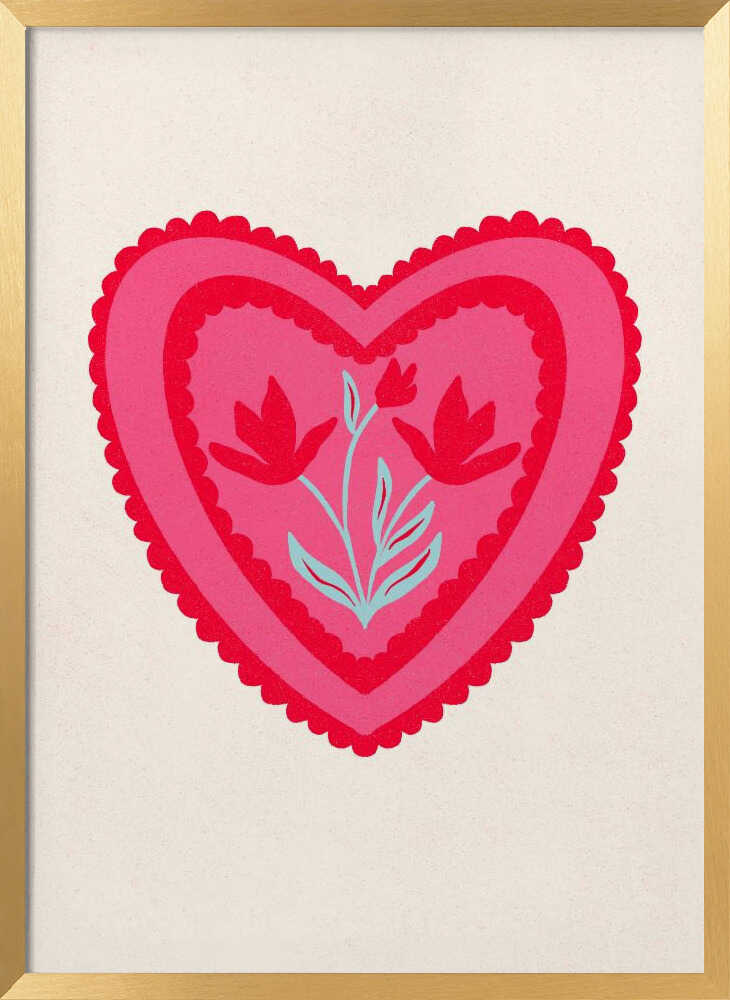 Floral Chocolate box heart