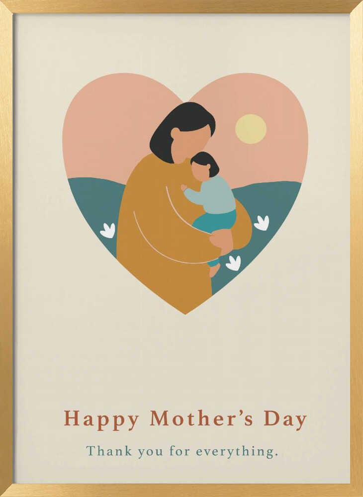 Motherhood Embrace Heart Card