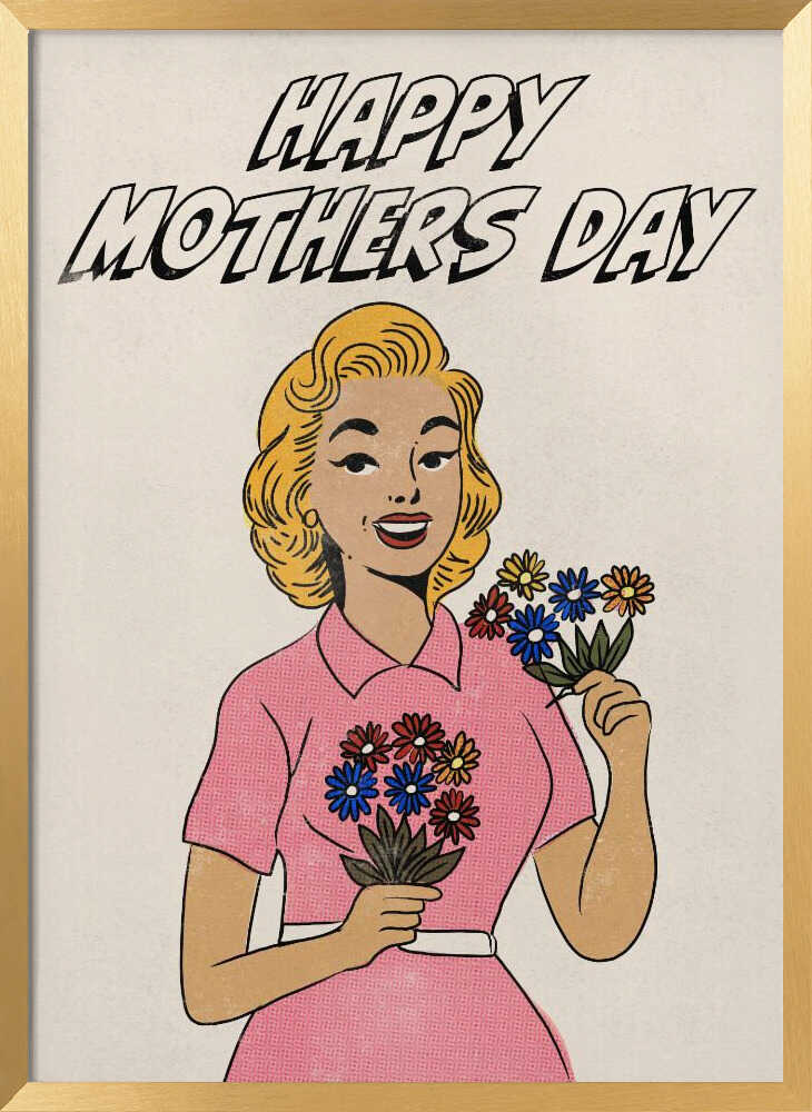 Happy Mothers Day Vintage Pop Art