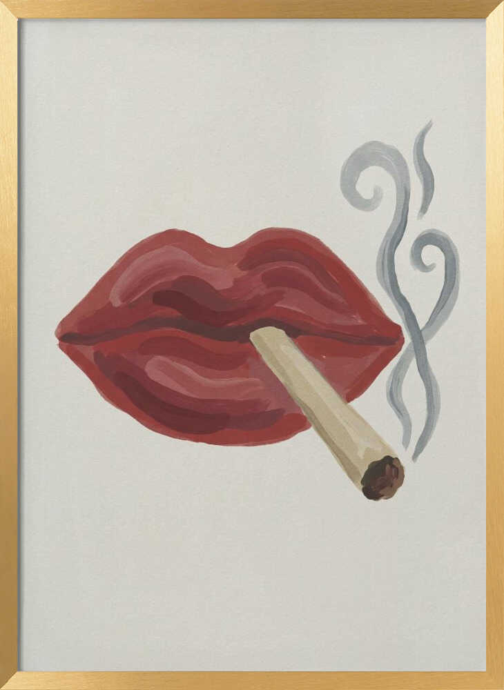 Smoking Red Lips