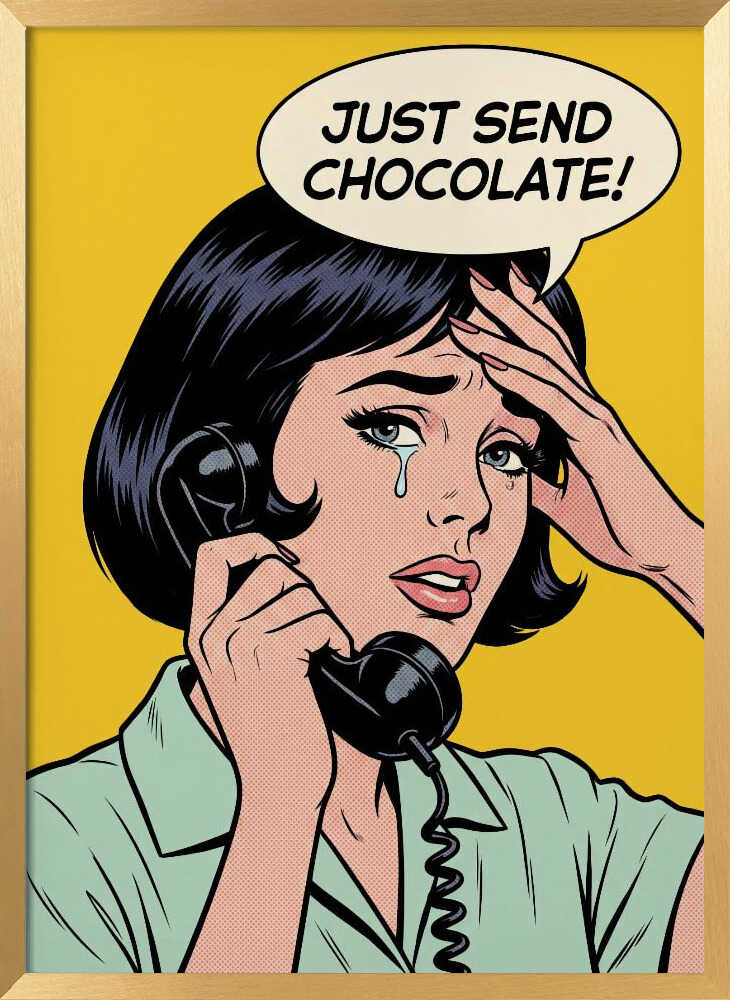 Send Chocolate Pop Art