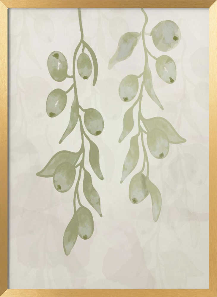 Olive Branches Watercolor